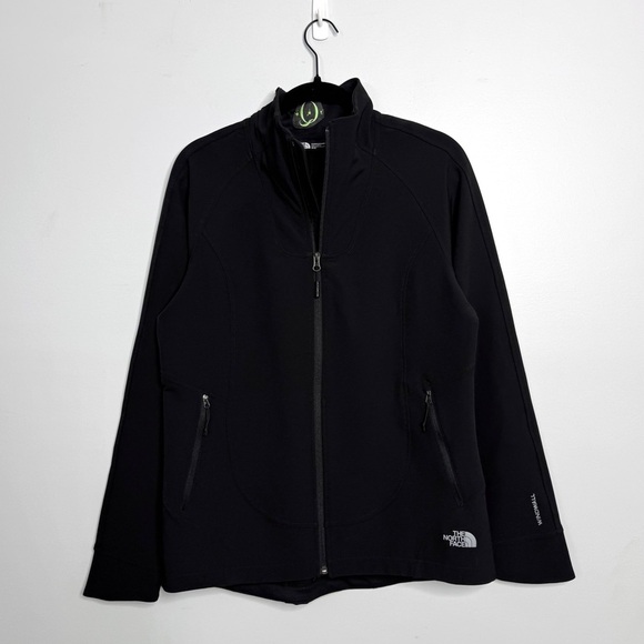 The North Face Womens Black Tech Stretch Soft Shell Jacket Windwall - Picture 1 of 5